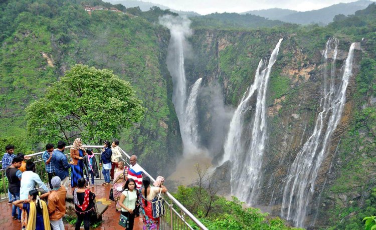 Jog Falls Viewpoint: Glimpsing the Majestic Cascades in all their Splendor